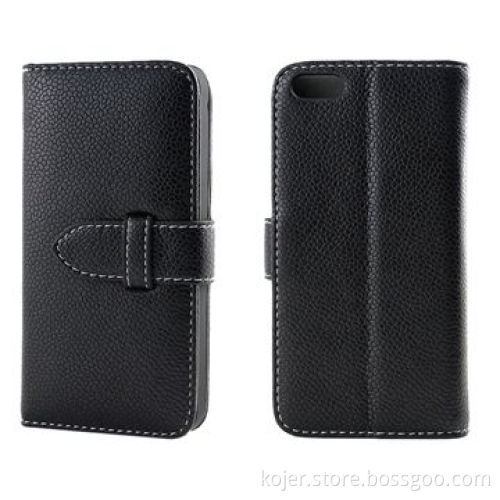 New Leather Mobile Phone Cases for iPhone 5, with Magnetic Flap, OEM Orders are Welcome